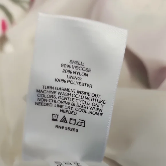 Express Asymmetrical Floral Skirt - Pink and Purple - Picture 4 of 5